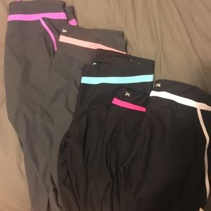 Lot of FIVE compression style workout gym capris